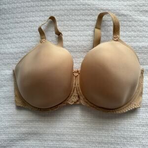 38FF UK/38H US Fantasie Rebecca Lace Underwire Full Cup Bra in Sand/Nude